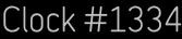 Clock Catalog Number