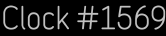 Clock Catalog Number