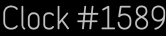 Clock Catalog Number