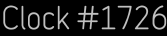 Clock Catalog Number