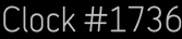 Clock Catalog Number