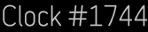 Clock Catalog Number