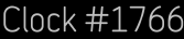 Clock Catalog Number