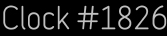 Clock Catalog Number