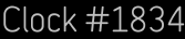 Clock Catalog Number