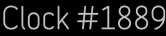 Clock Catalog Number