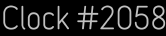 Clock Catalog Number