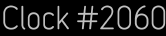 Clock Catalog Number