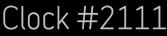 Clock Catalog Number