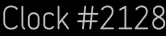 Clock Catalog Number