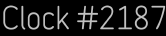 Clock Catalog Number