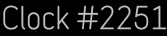 Clock Catalog Number