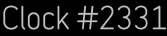 Clock Catalog Number