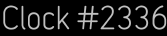 Clock Catalog Number