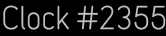 Clock Catalog Number