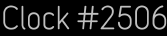 Clock Catalog Number