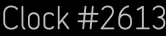 Clock Catalog Number