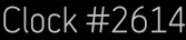 Clock Catalog Number
