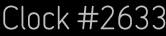 Clock Catalog Number