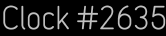 Clock Catalog Number