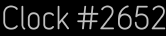 Clock Catalog Number