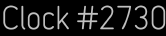 Clock Catalog Number
