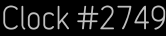 Clock Catalog Number