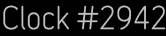 Clock Catalog Number