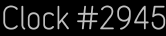 Clock Catalog Number