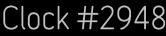 Clock Catalog Number