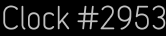 Clock Catalog Number