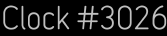 Clock Catalog Number