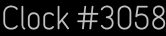 Clock Catalog Number