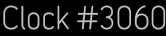 Clock Catalog Number