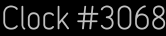 Clock Catalog Number
