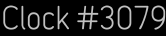 Clock Catalog Number