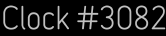 Clock Catalog Number