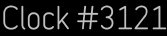 Clock Catalog Number