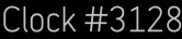 Clock Catalog Number