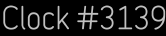 Clock Catalog Number