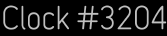 Clock Catalog Number