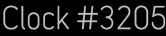Clock Catalog Number