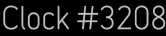 Clock Catalog Number