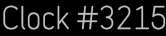 Clock Catalog Number