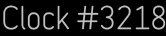 Clock Catalog Number