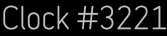 Clock Catalog Number