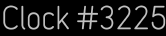 Clock Catalog Number