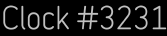Clock Catalog Number