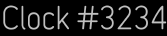 Clock Catalog Number