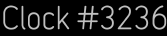 Clock Catalog Number
